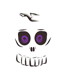 halloween skull cartoon picture